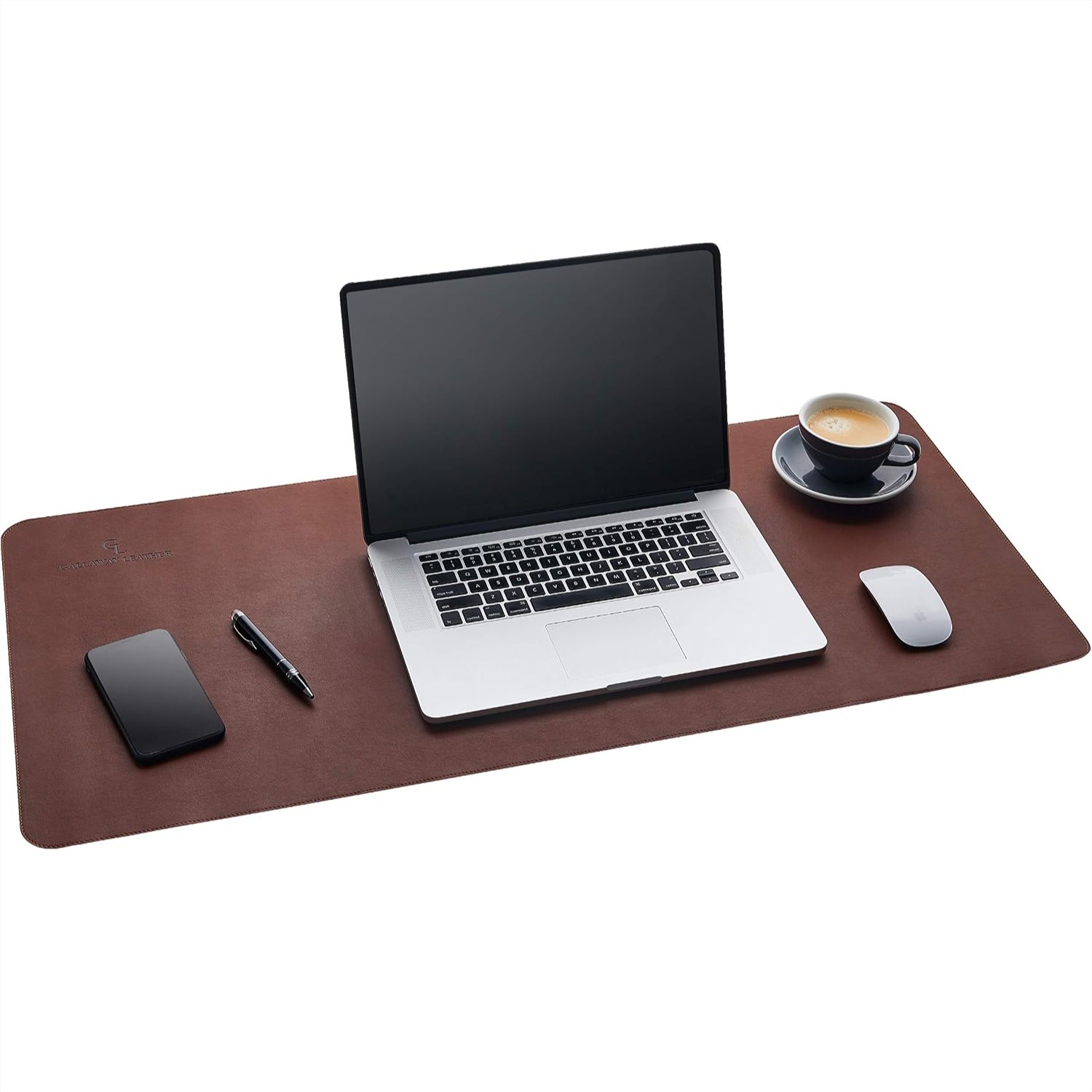 Desk Mat Leather - Large PU Leather Desk Mat 36x17