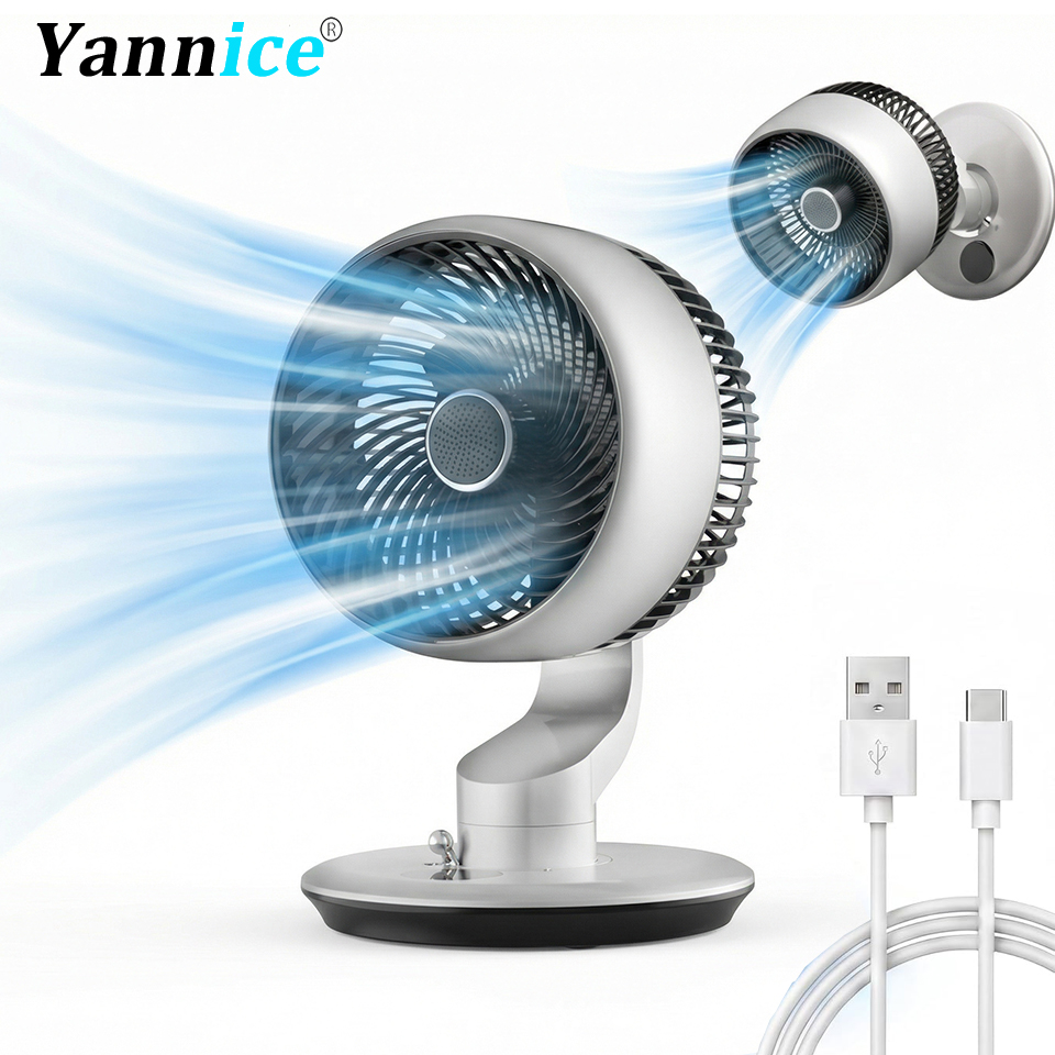 Usb Desk Fan - 7800mAh USB Desk Fan 5 Speed