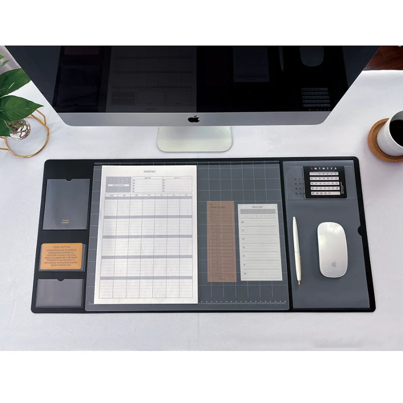 Desk Mat Leather - Portable Memo Pad Large Mouse Pad