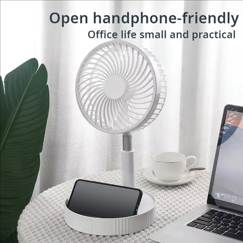 Usb Desk Fan - Retractable Fan Portable Mini Foldable Desk