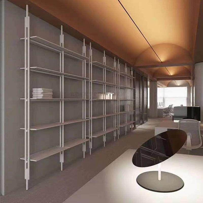 Home Office With Library - Italian Minimalist Office Bookcases Nordic Luxury