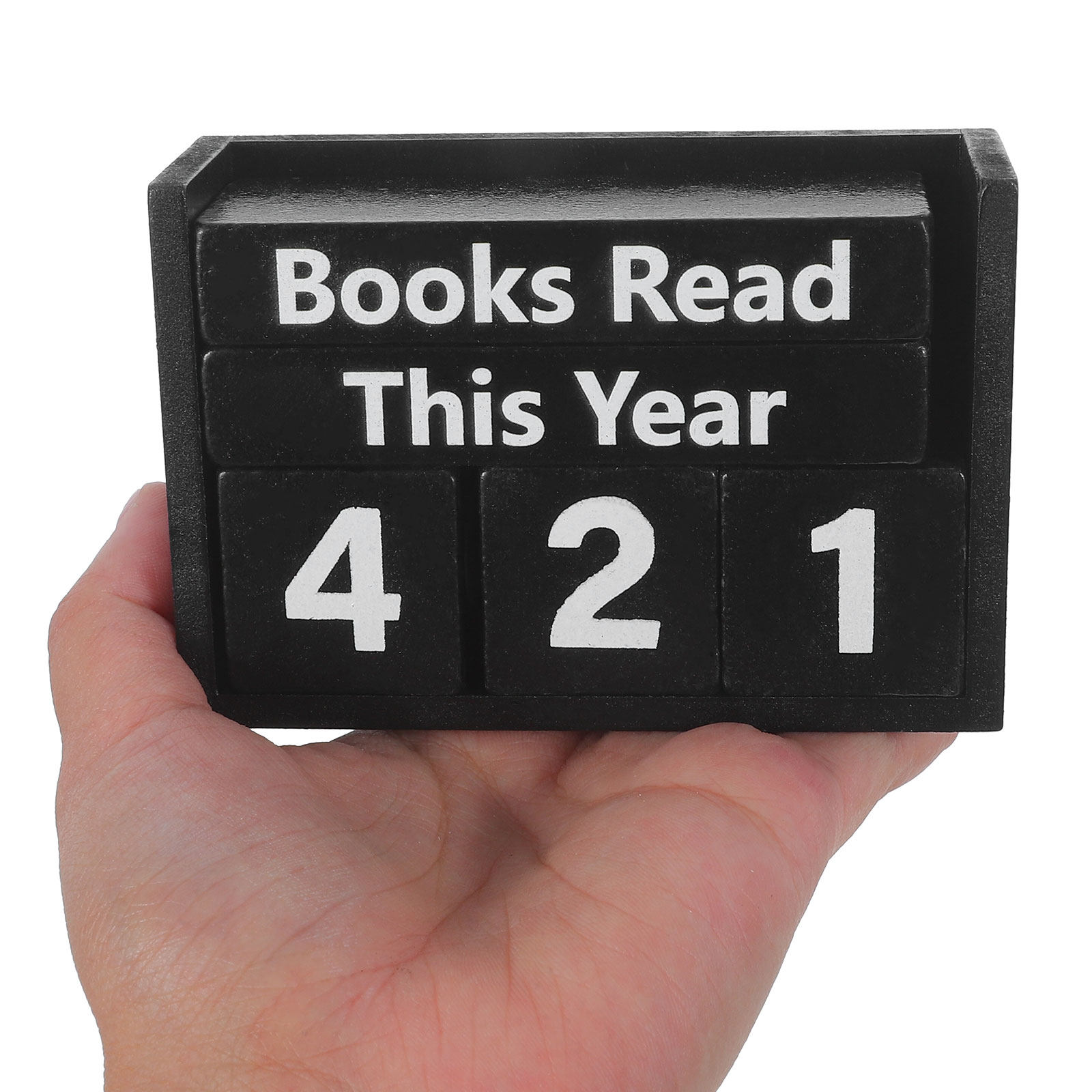 Home Office With Library - 1Set Annual Wooden Book Read Counter