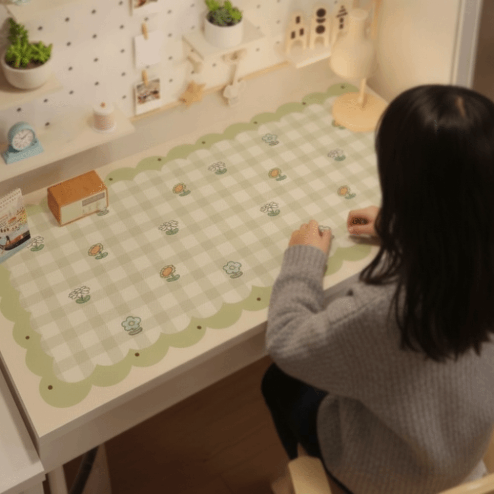 Desk Mat Leather - Study Cushion Cartoon Desk Mat Waterproof
