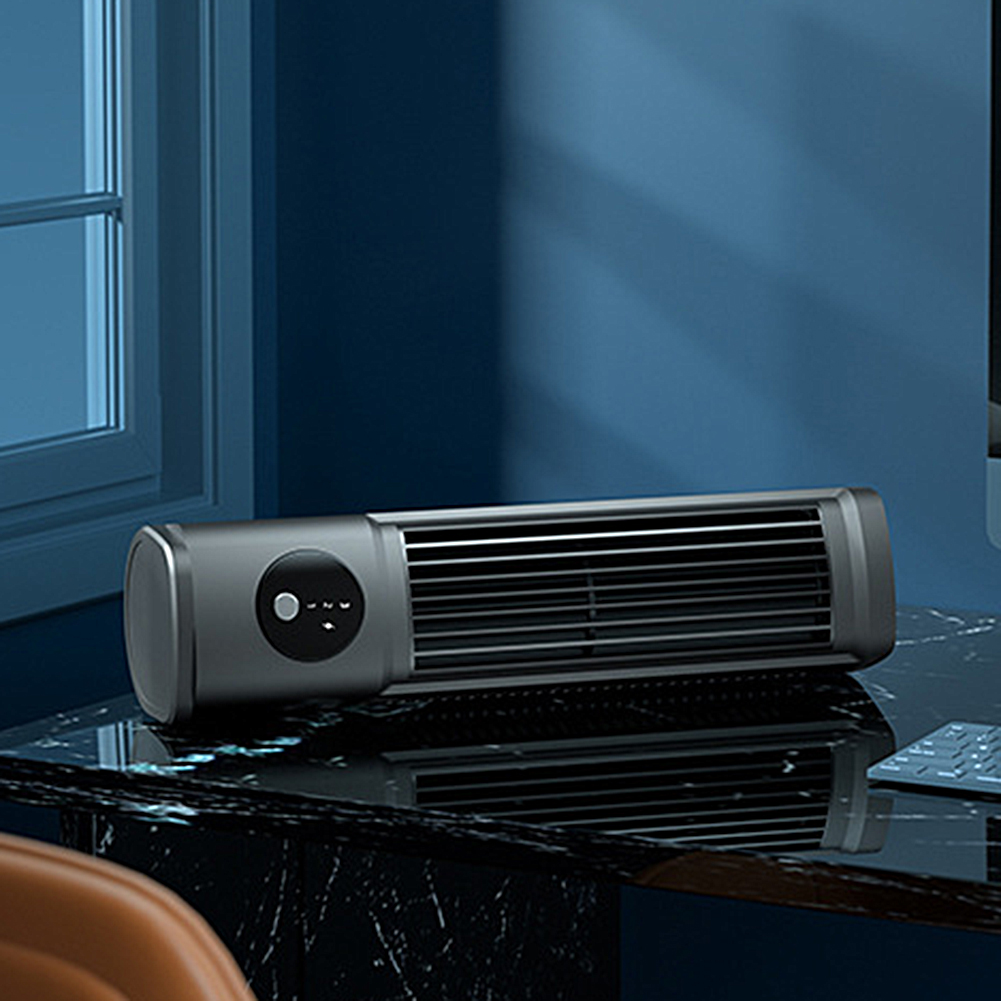 Usb Desk Fan - Tabletop Desk Tower Fan USB Rechargeable