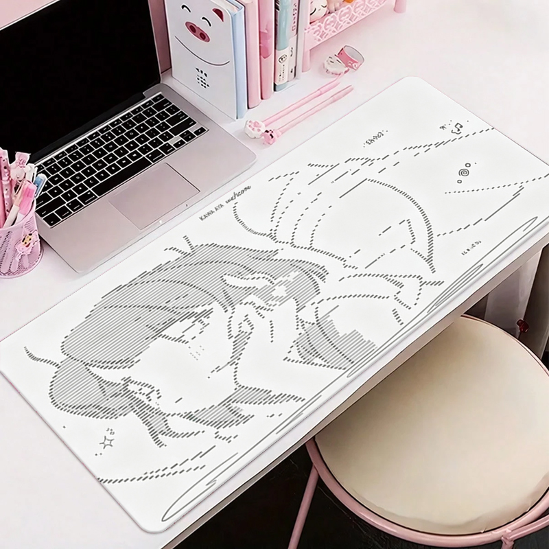 Desk Mat Leather - 1Pcs Leather Mouse Pad Anime Angel