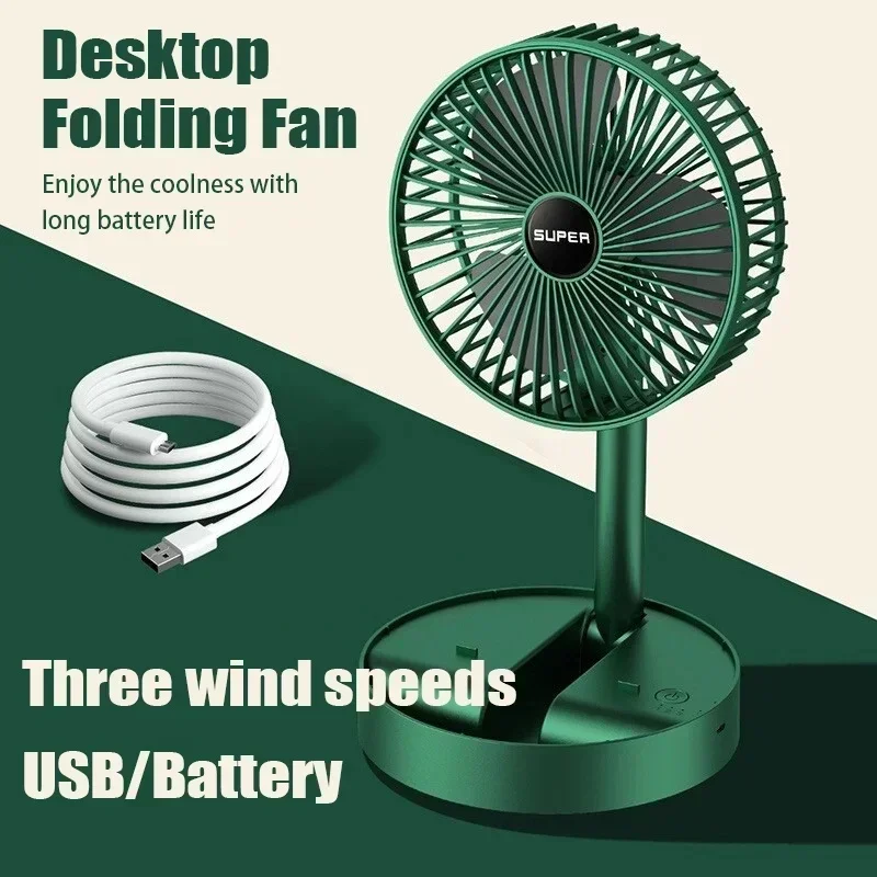 Adjustable Folding USB Fan Min - đánh giá và giá Usb Desk Fan