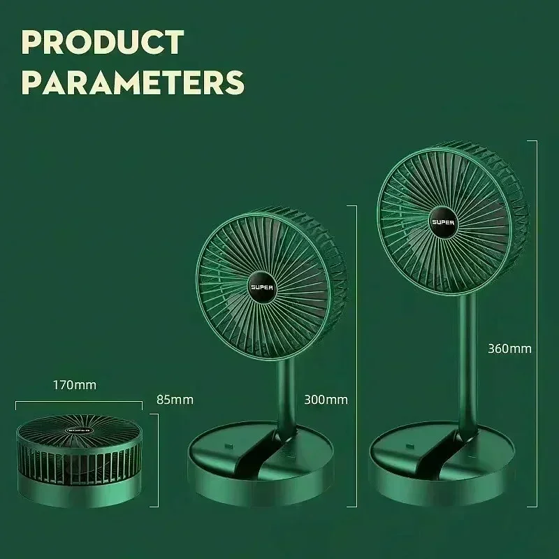 Adjustable Folding USB Fan Min - đánh giá và giá Usb Desk Fan