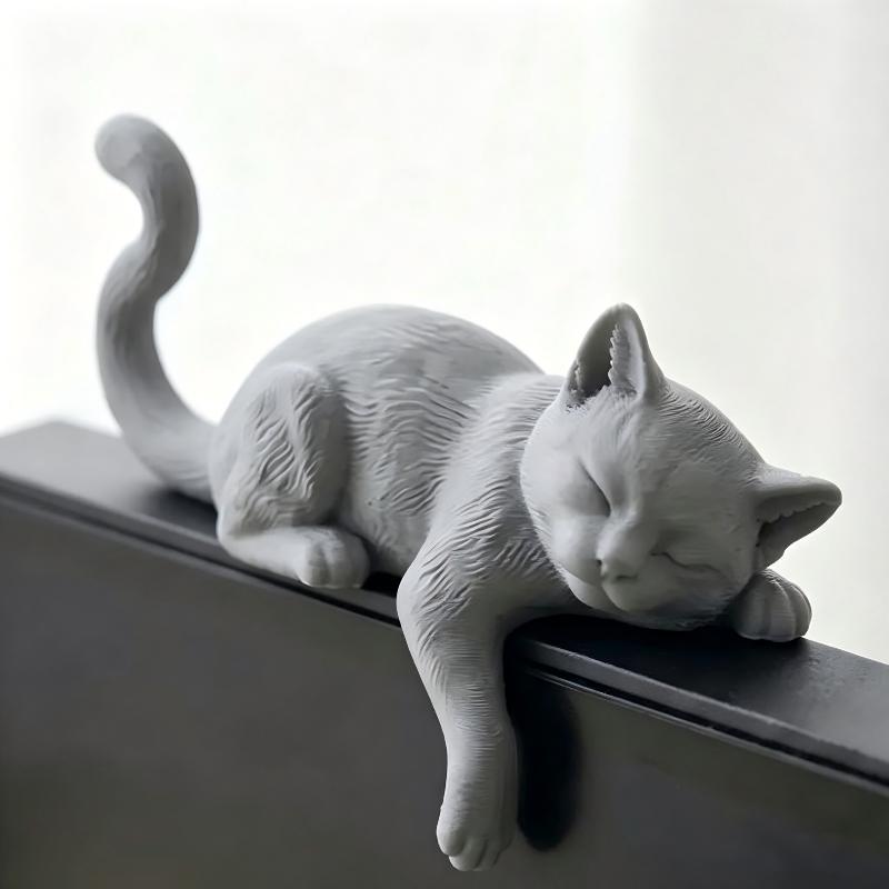 3D Printed Lazy Cat Monitor Ed - đánh giá và giá Home Office Cozy