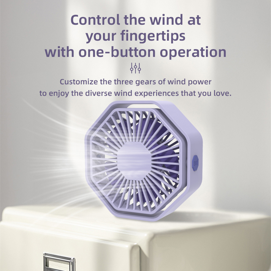 Hexagon USB Desk Fan, 360° Swi - đánh giá và giá Usb Desk Fan