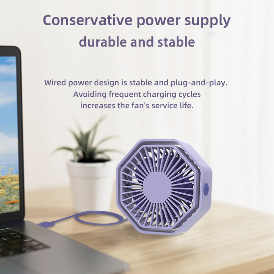 Hexagon USB Desk Fan, 360° Swi - đánh giá và giá Usb Desk Fan