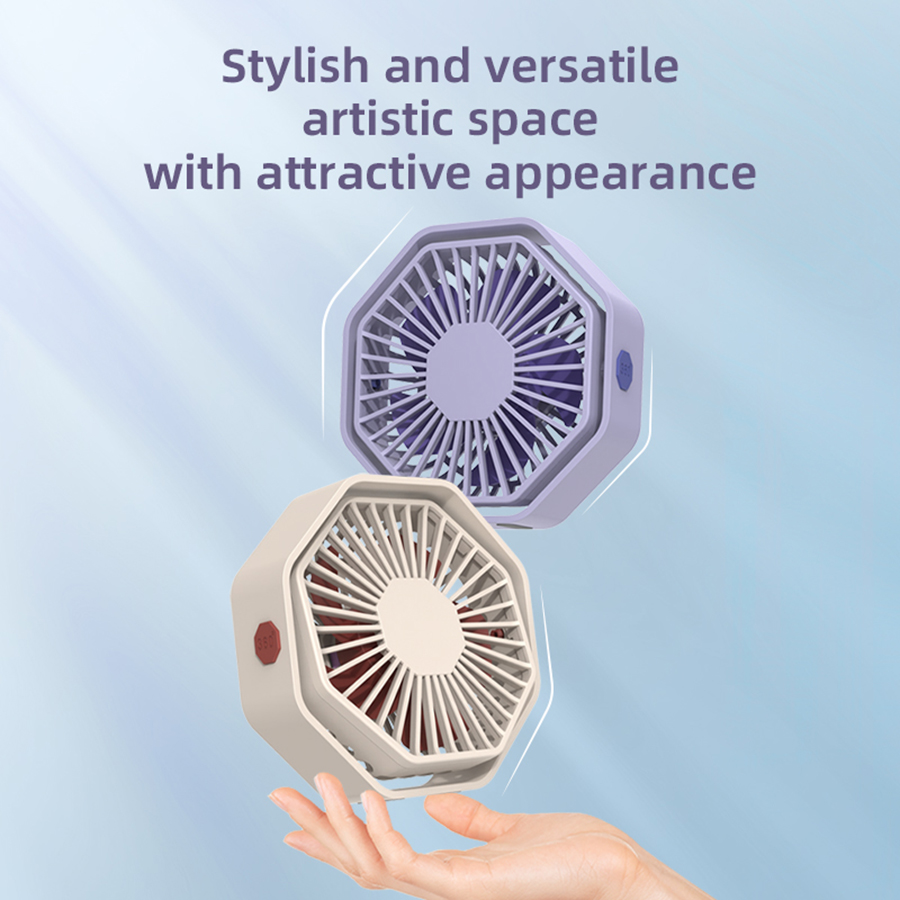 Hexagon USB Desk Fan, 360° Swi - đánh giá và giá Usb Desk Fan