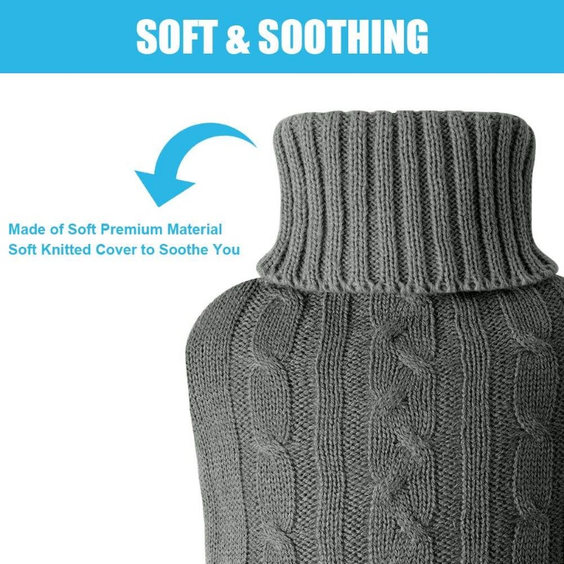 1pcsGray Hot Water Bottle Cove - đánh giá và giá Home Office Cozy