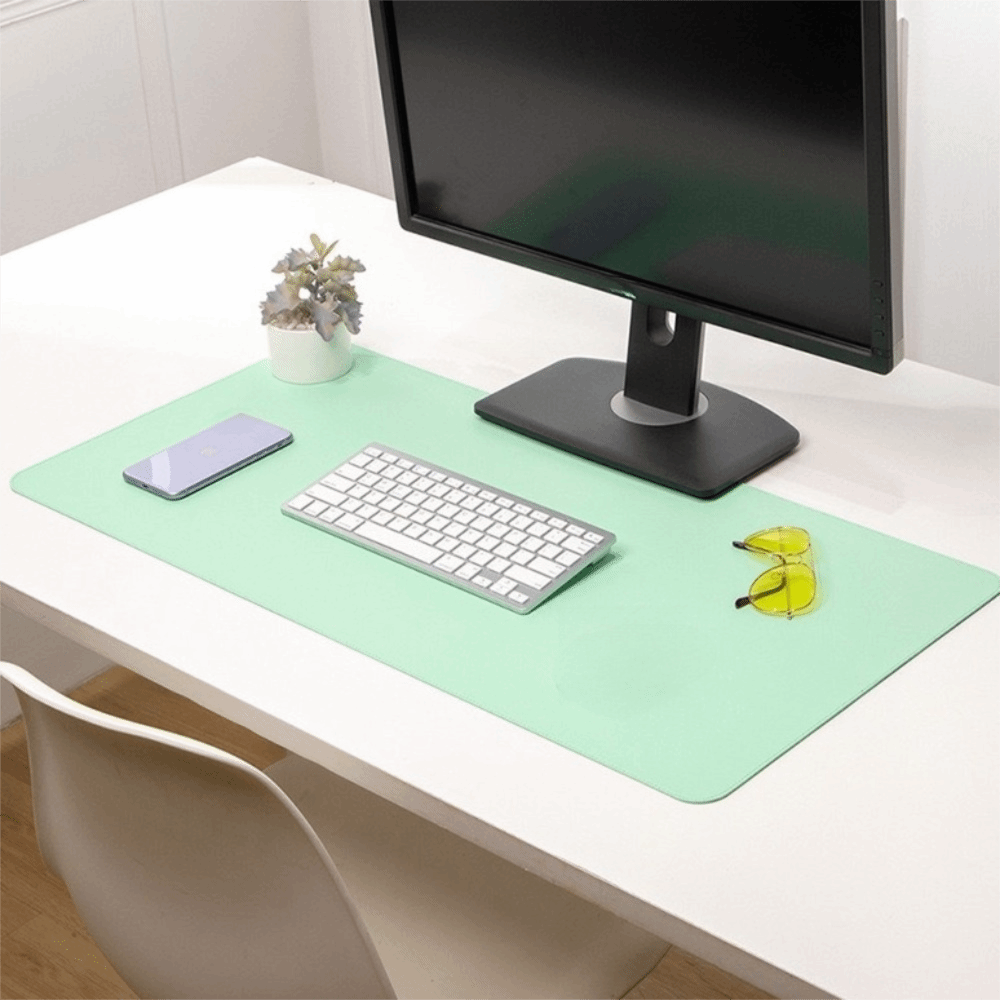 PU Leather Double Side Desk Ma - đánh giá và giá Desk Mat Leather