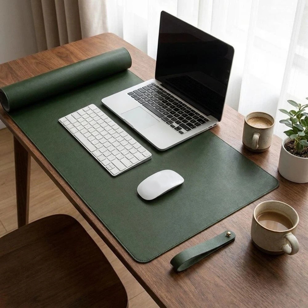 PU Leather Double Side Desk Ma - đánh giá và giá Desk Mat Leather
