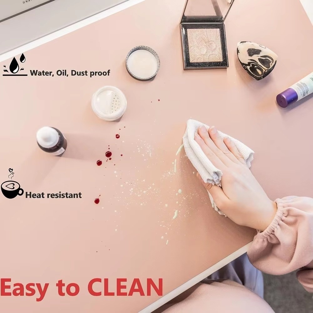 PU Leather Double Side Desk Ma - đánh giá và giá Desk Mat Leather