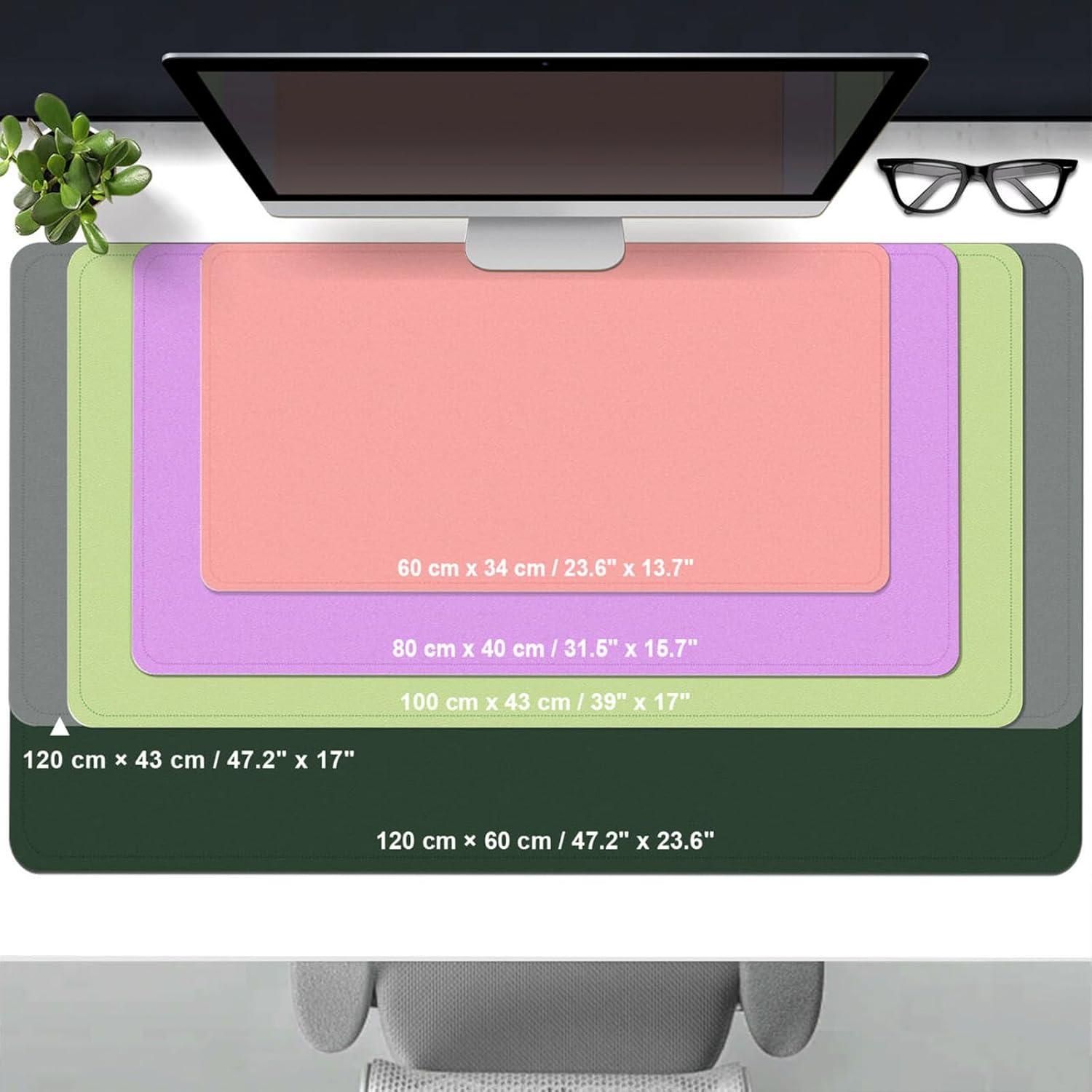 39.4x17 Inch Leather Desk Pad  - đánh giá và giá Desk Mat Leather