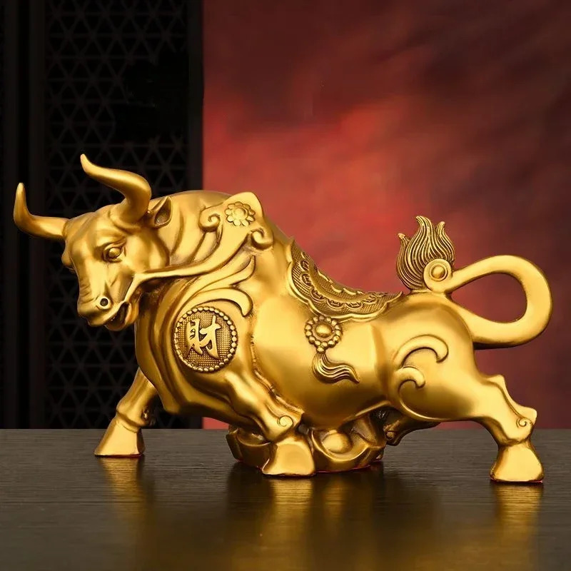Feng Shui Copper Cow Ornament, - đánh giá và giá Home Office Marketing