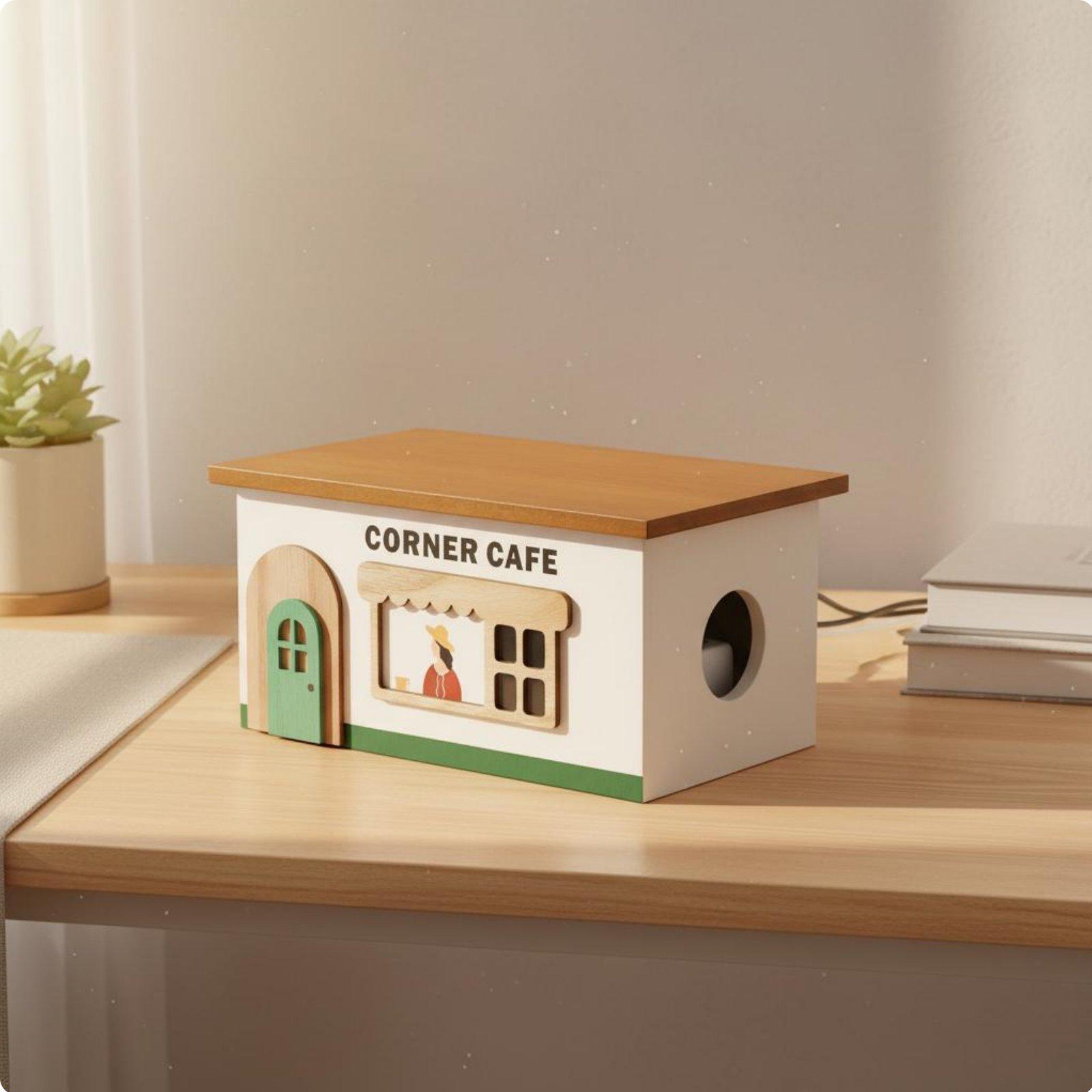Wooden Cord Management Box Tid - đánh giá và giá Cable Management Box