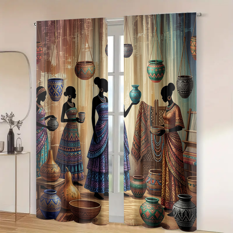 Bohemian Ethnic Market Curtain - đánh giá và giá Home Office Marketing