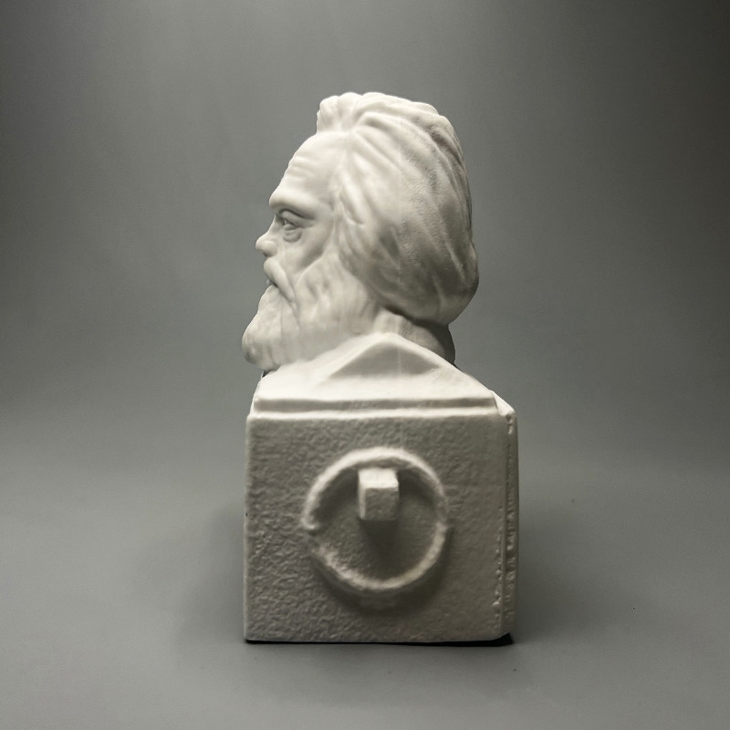Karl Marx Plaster Bust Sculptu - đánh giá và giá Home Office With Library