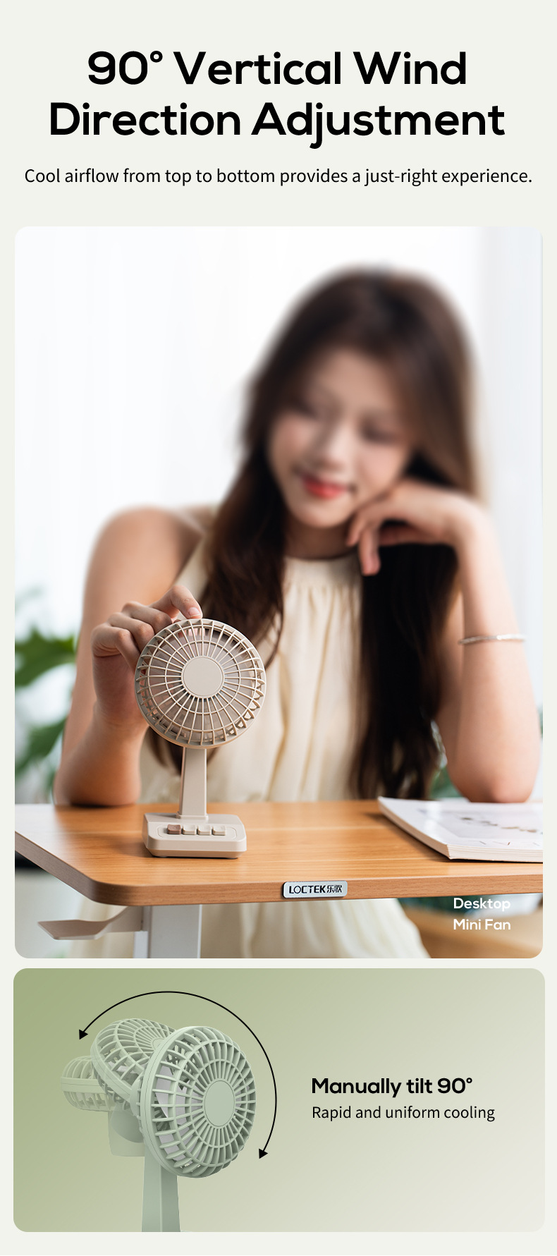 2026 New Retro Desktop Fan Por - đánh giá và giá Usb Desk Fan