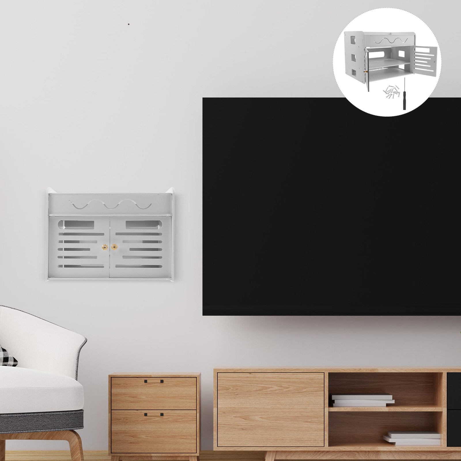 3-Layer WiFi Router Storage Bo - đánh giá và giá Cable Management Box