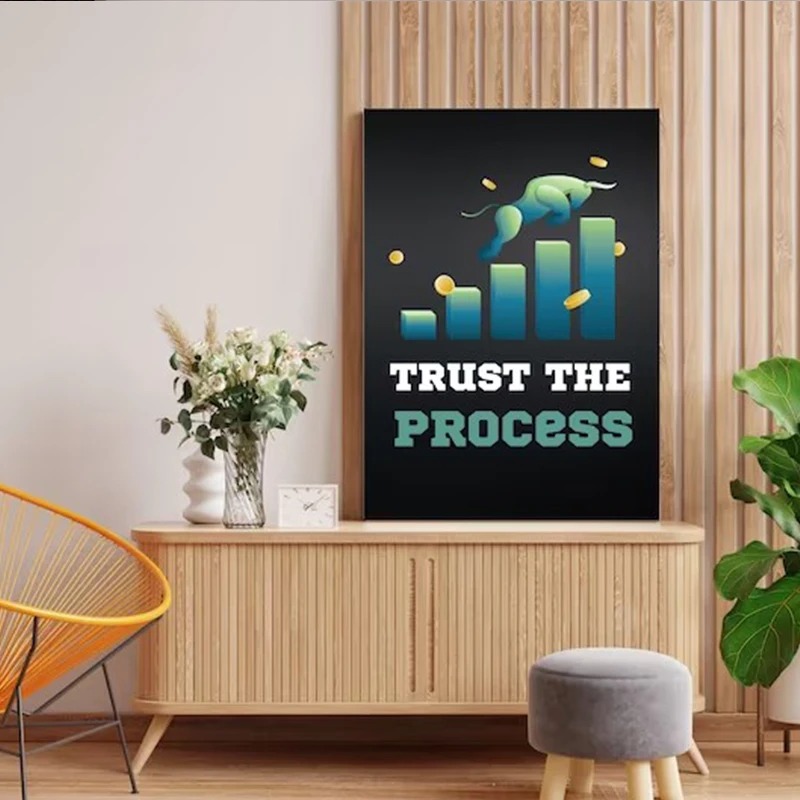 Neon Bulls&Bears Stock Market  - đánh giá và giá Home Office Marketing
