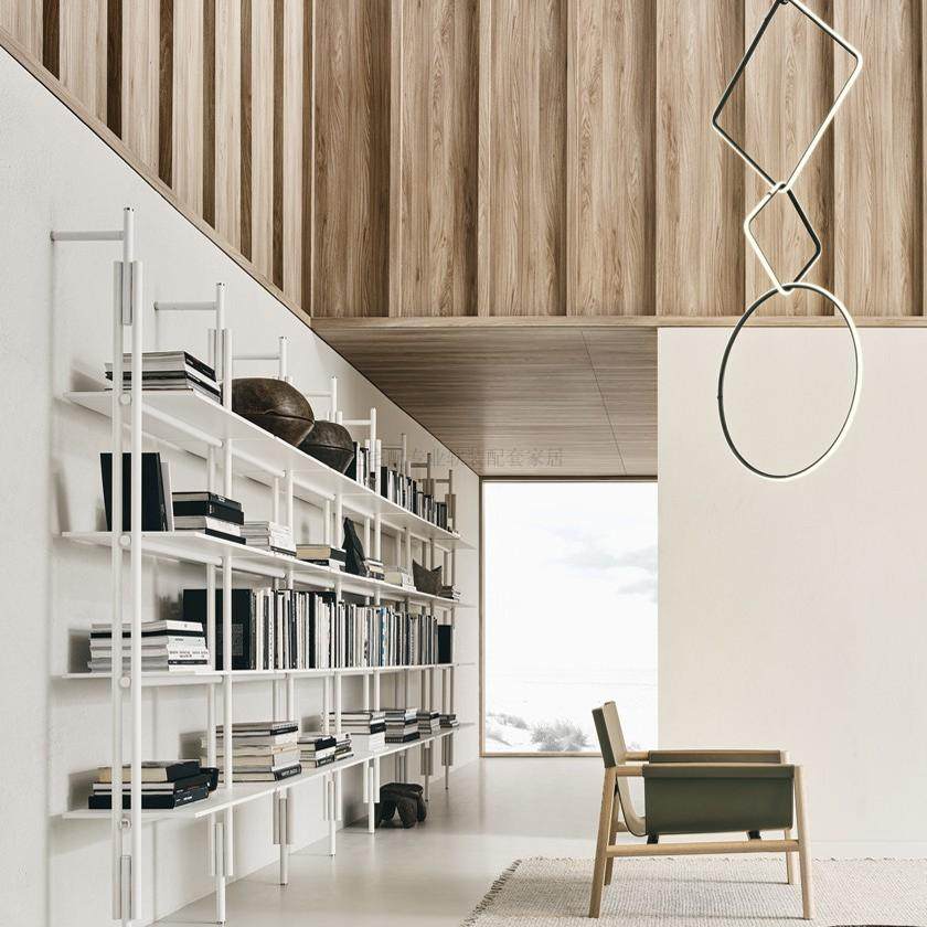 Italian Minimalist Office Book - đánh giá và giá Home Office With Library