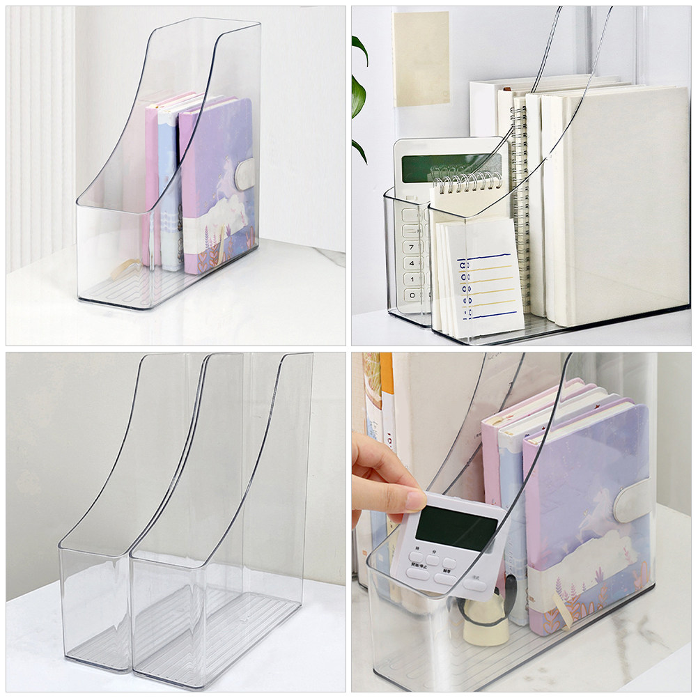 2Pcs Clear File Boxes Transpar - đánh giá và giá Home Office With Library