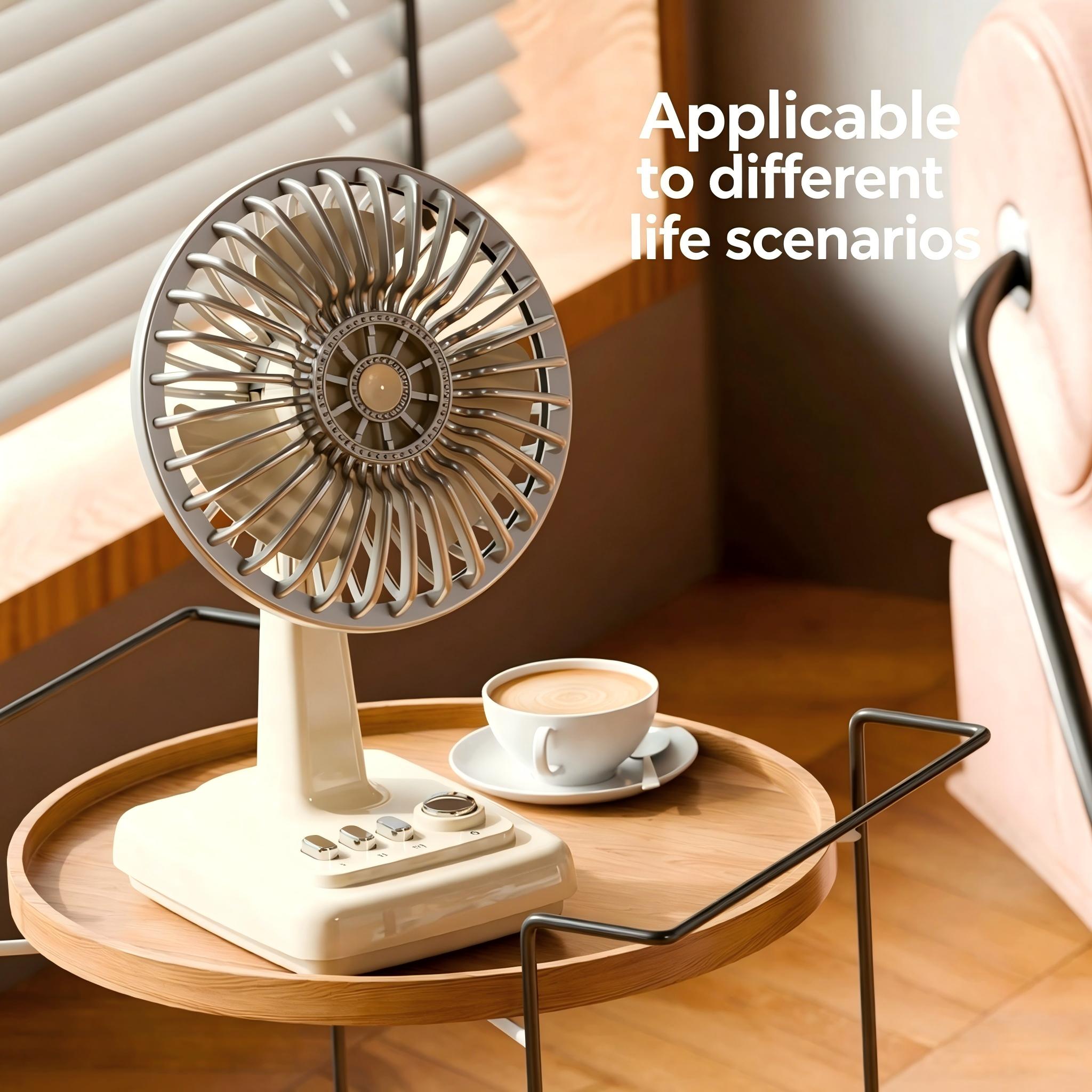 Retro Alloy Desktop Fan 3 Spee - đánh giá và giá Usb Desk Fan