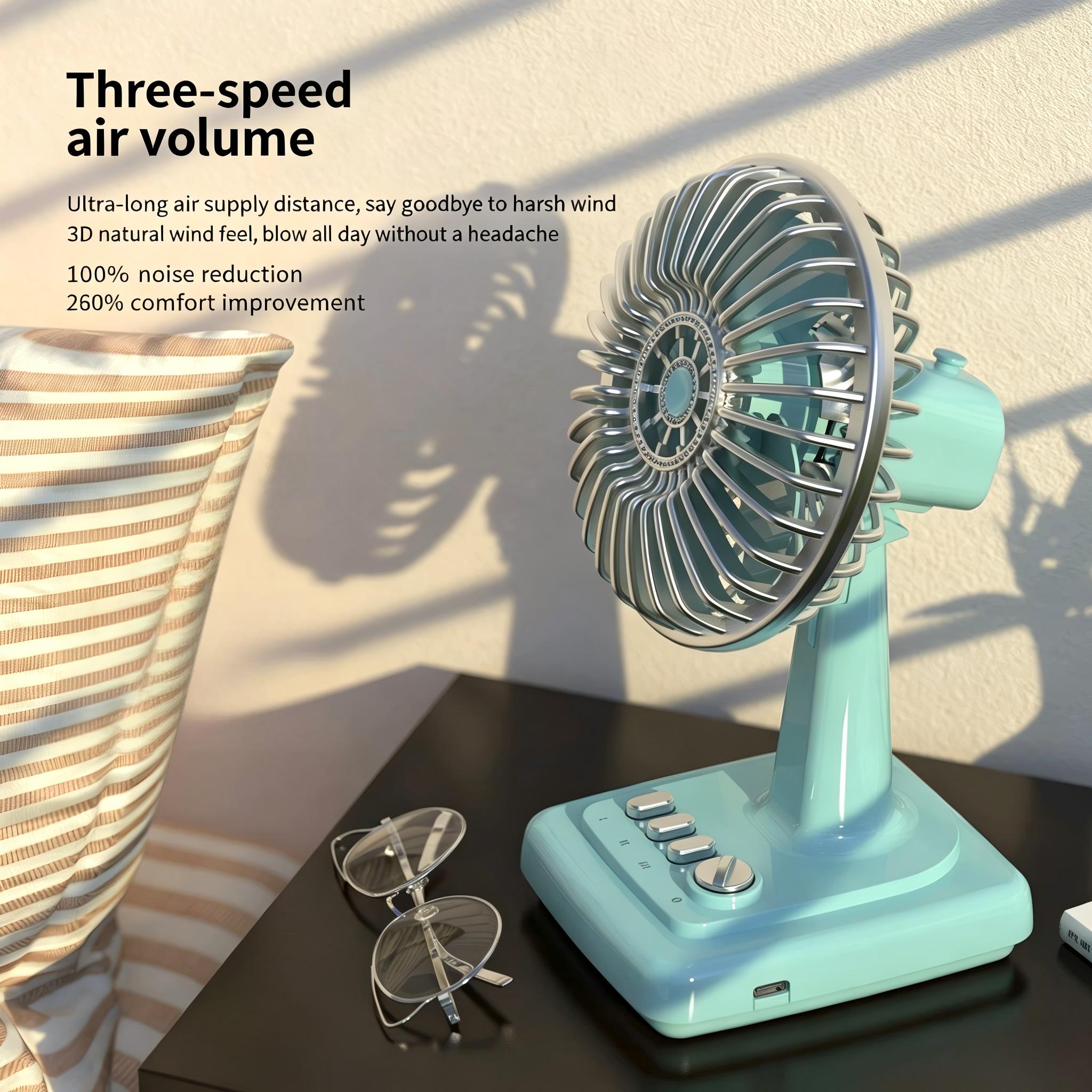 Retro Alloy Desktop Fan 3 Spee - đánh giá và giá Usb Desk Fan