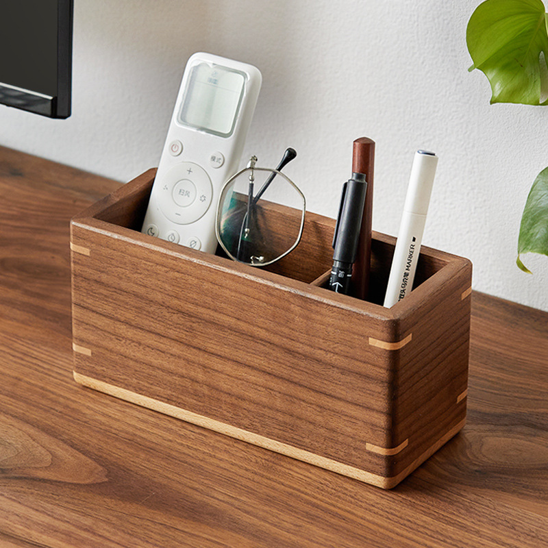 Wooden Desk Pen Holder Organiz - đánh giá và giá Home Office Freelancer