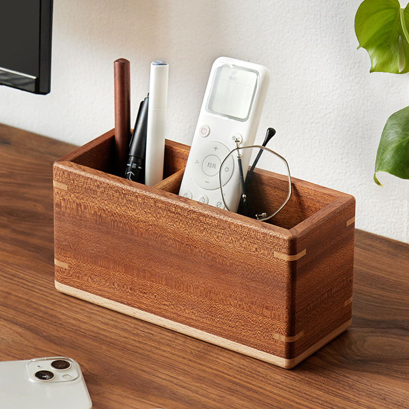 Wooden Desk Pen Holder Organiz - đánh giá và giá Home Office Freelancer