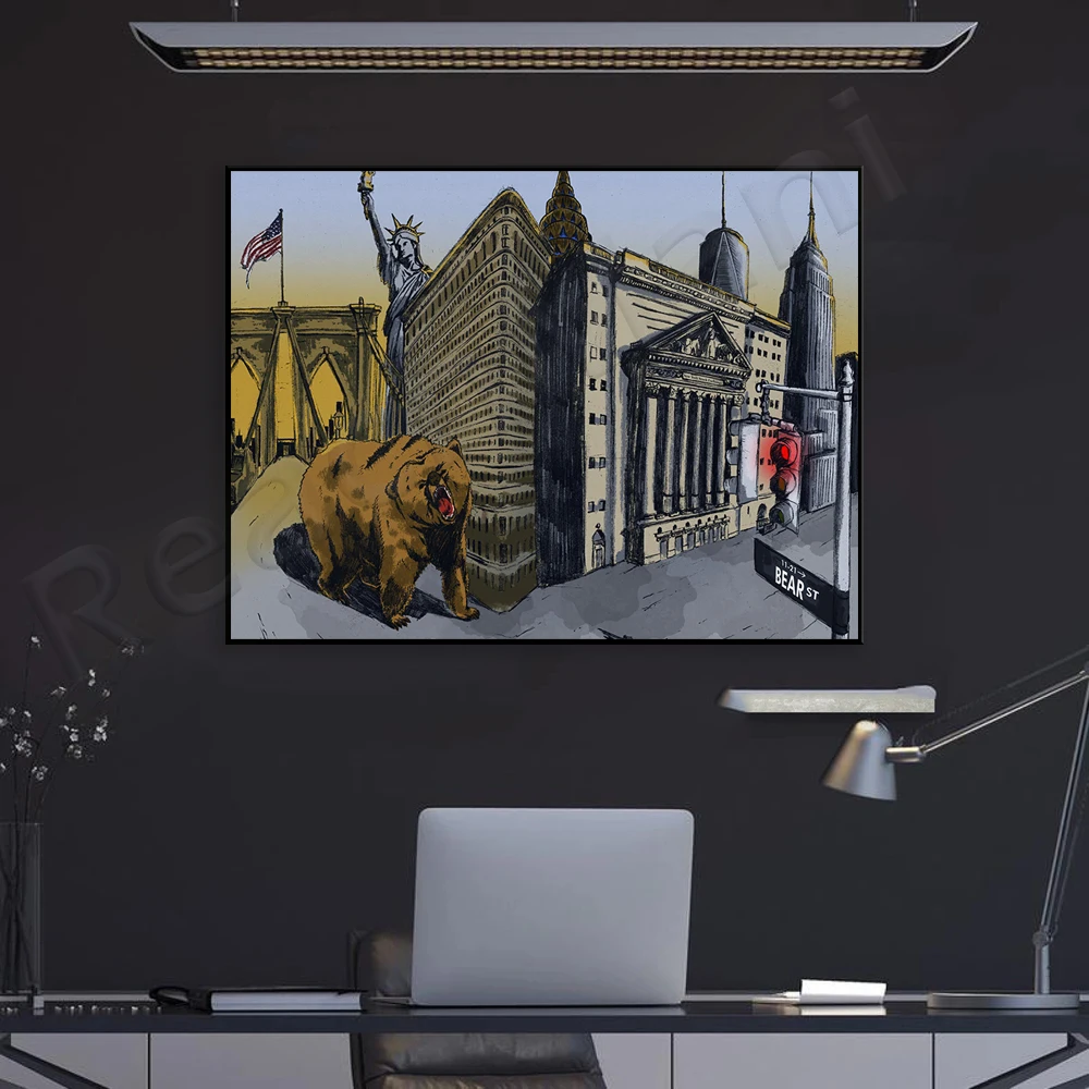 Bear Artwork | New York | Bear - đánh giá và giá Home Office Marketing