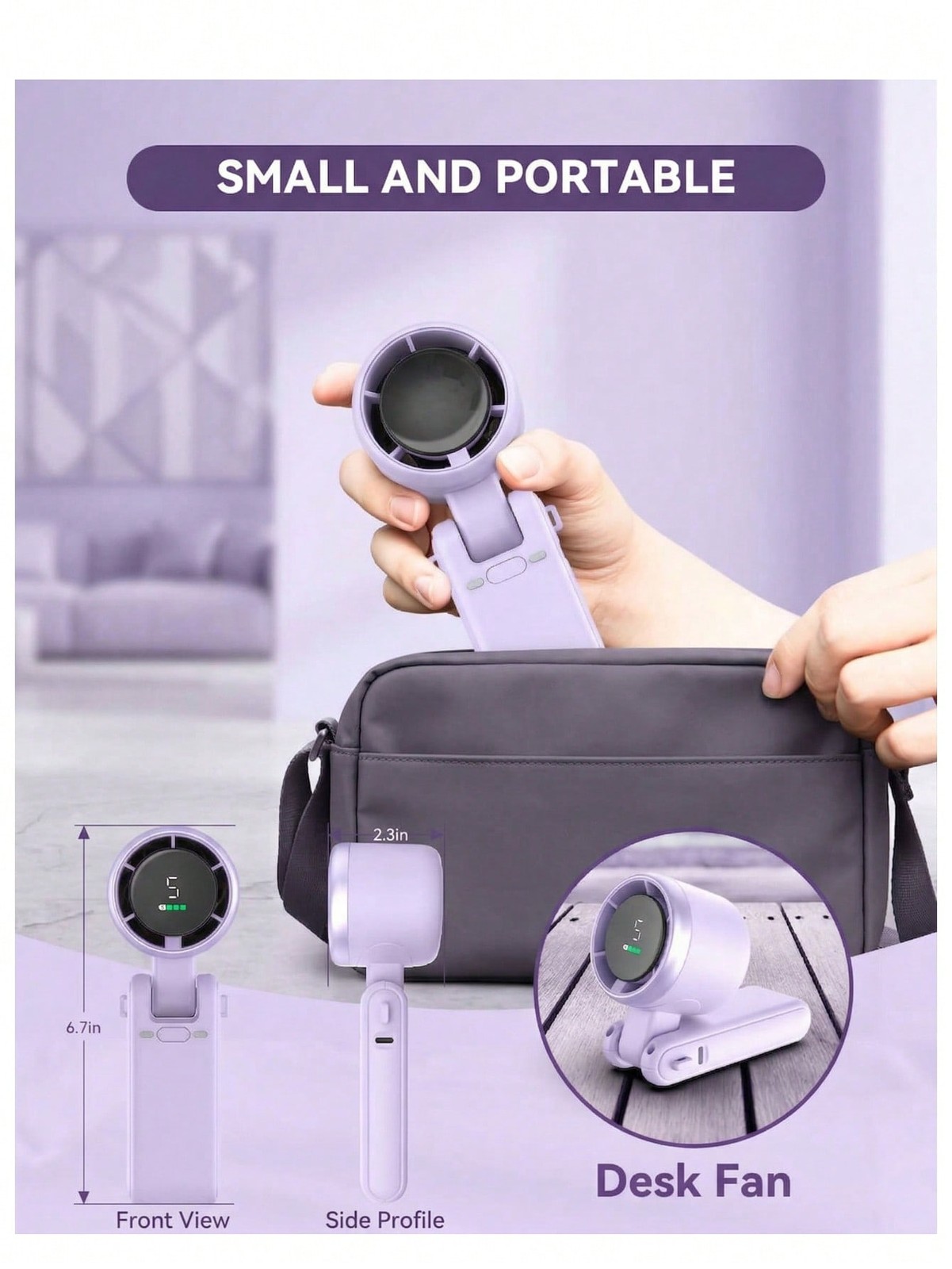 GMOX 3in1 Turbo Handheld Fan 5 - đánh giá và giá Usb Desk Fan