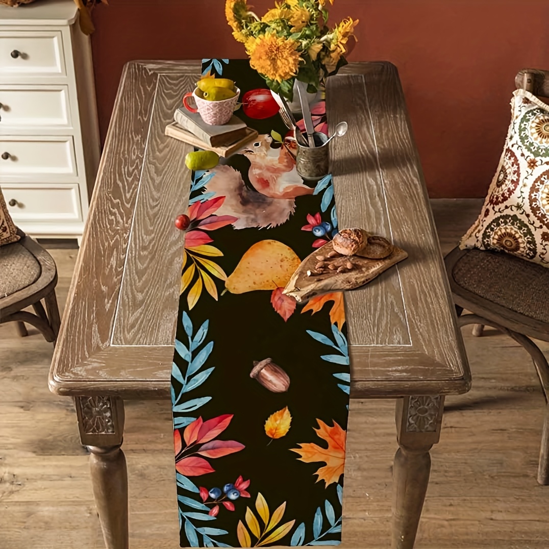 Autumn Leaves Table Runway - R - đánh giá và giá Home Office Marketing