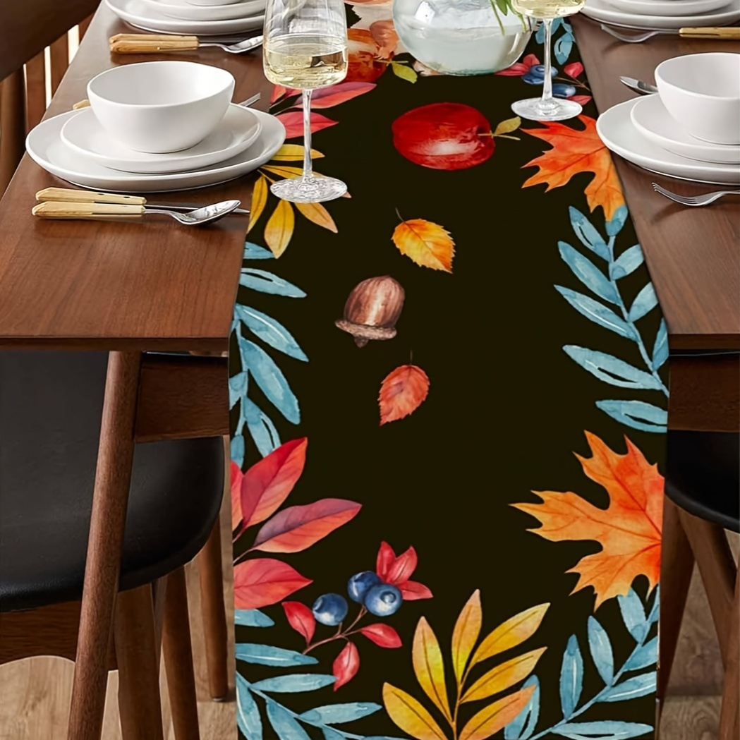 Autumn Leaves Table Runway - R - đánh giá và giá Home Office Marketing