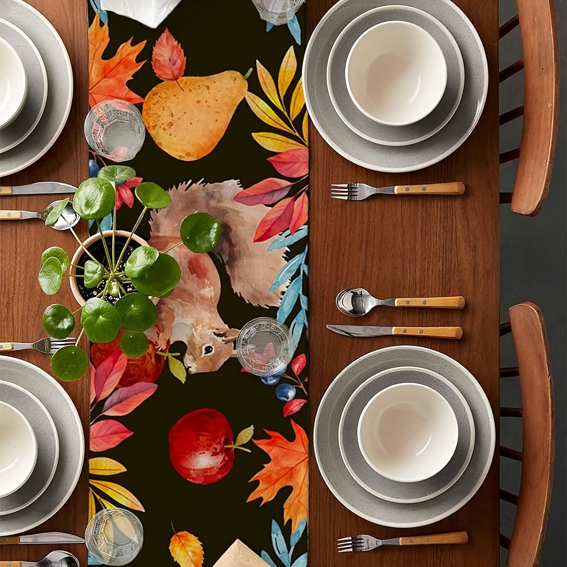 Autumn Leaves Table Runway - R - đánh giá và giá Home Office Marketing